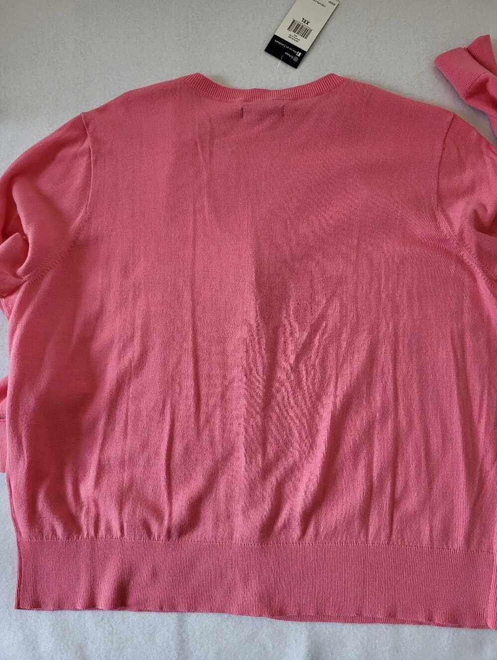 NWT Chaps Icon Pink Button Cardigan Size XXL